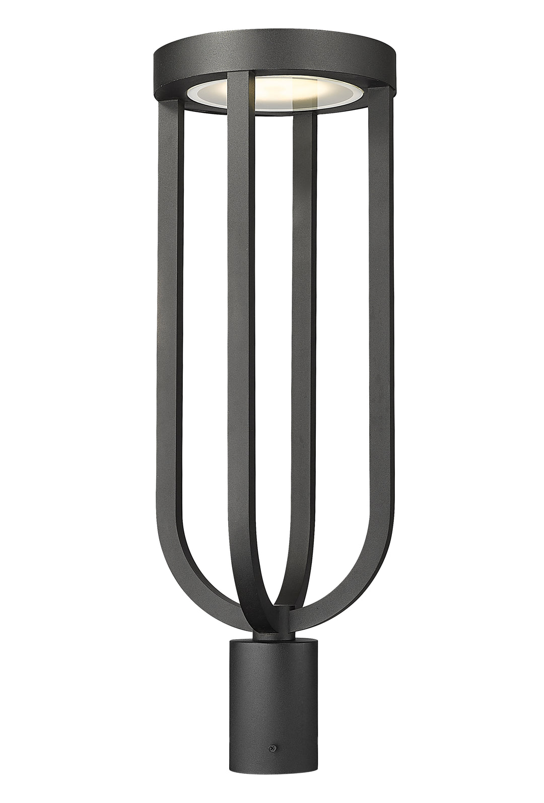Z-Lite Leland 5005PHB-BK-LED 1 Light Outdoor Post Mount Fixture