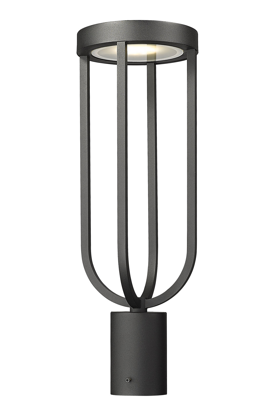 Z-Lite Leland 5005PHM-BK-LED 1 Light Outdoor Post Mount Fixture