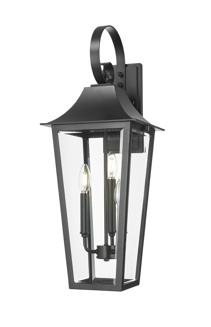 Z-Lite Gannon 5008B-BK 3 Light Outdoor Wall Light