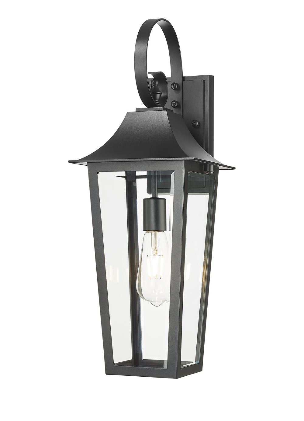 Z-Lite Gannon 5008M-BK 1 Light Outdoor Wall Light