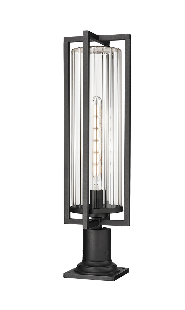 Z-Lite Aura 5013PHBR-533PM-BK 1 Light Outdoor Pier Mounted Fixture