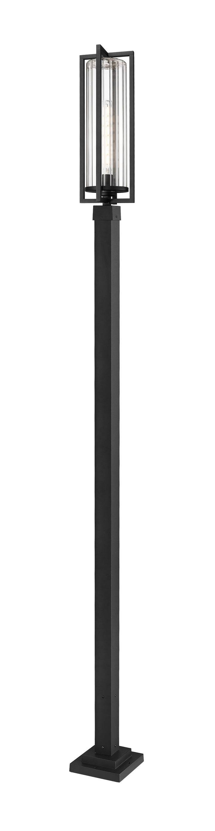 Z-Lite Aura 5013PHBS-536P-BK 1 Light Outdoor Post Mounted Fixture