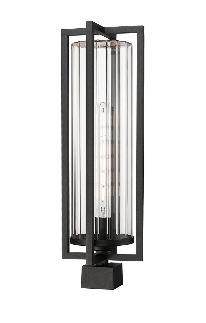 Z-Lite Aura 5013PHBS-BK 1 Light Outdoor Post Mount Fixture