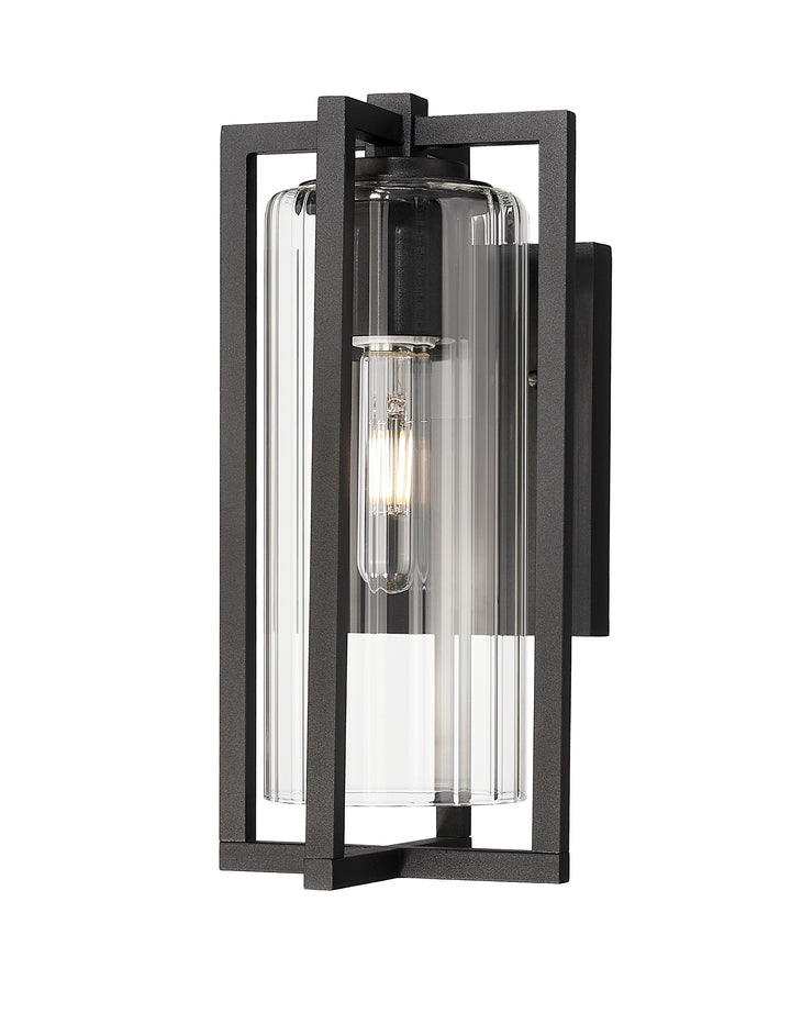 Z-Lite Aura 5013S-BK 1 Light Outdoor Wall Light