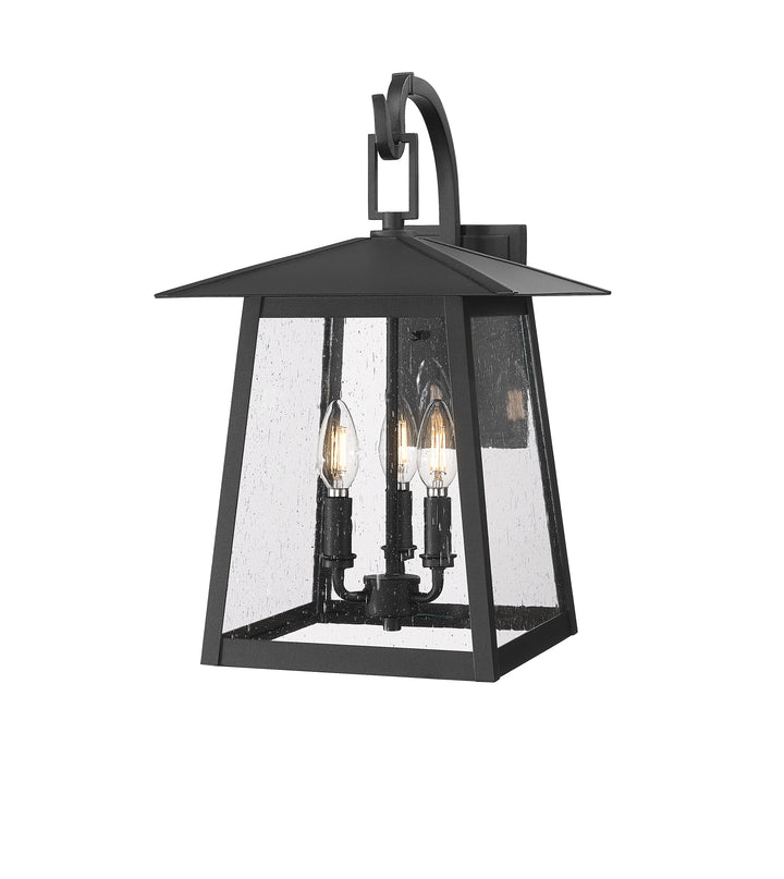 Z-Lite Rainer 5015M-BK 3 Light Outdoor Wall Light