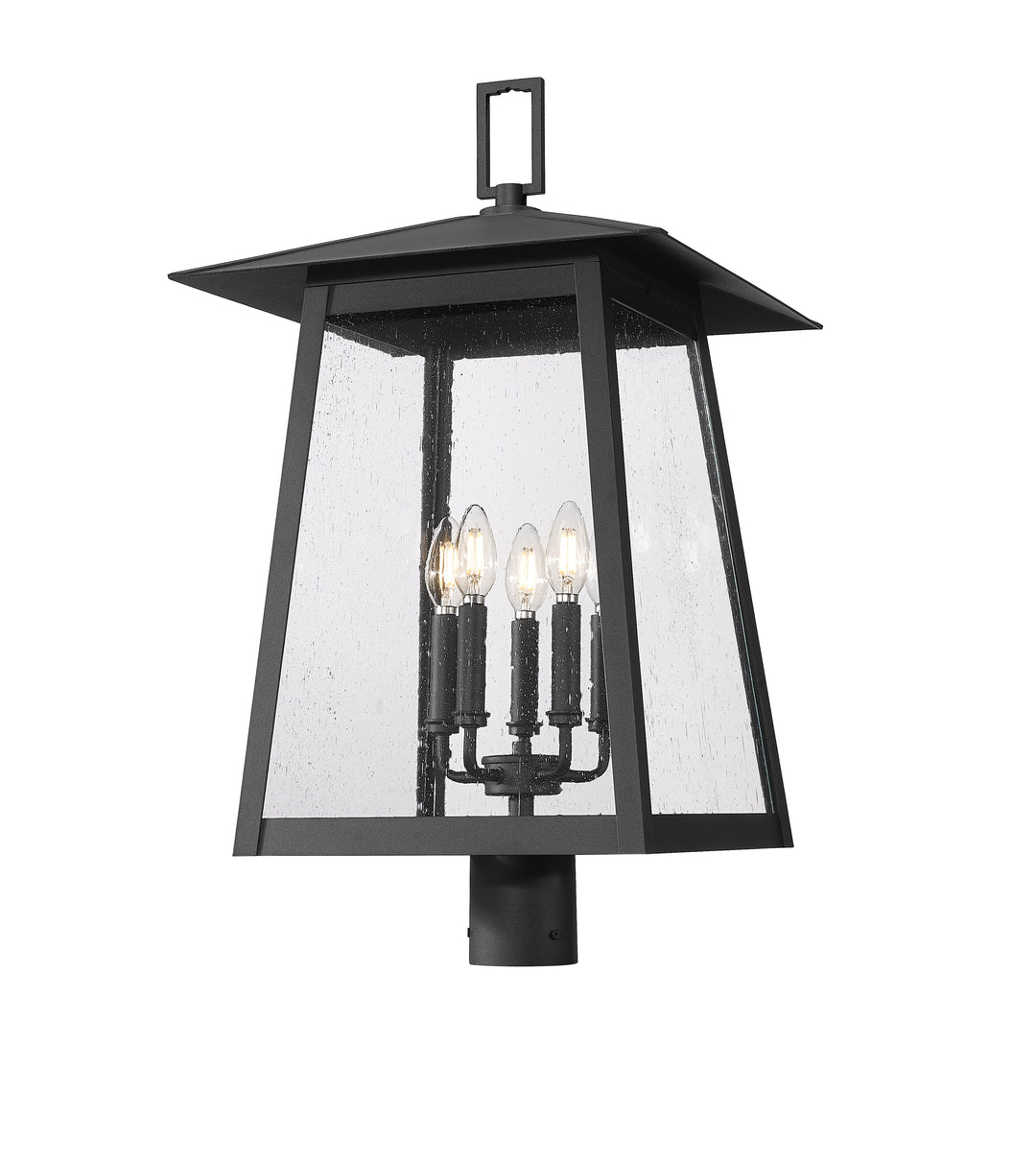 Z-Lite Rainer 5015PHXLR-BK 5 Light Outdoor Post Mount Fixture
