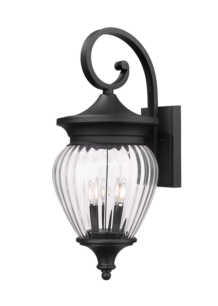 Z-Lite Davina 5016B-BK 4 Light Outdoor Wall Light