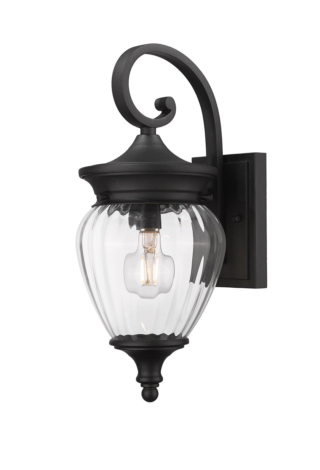 Z-Lite Davina 5016S-BK 1 Light Outdoor Wall Light
