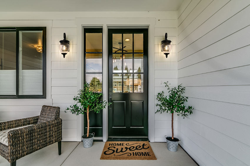 Z-Lite Davina Outdoor Wall Light installed on a home exterior