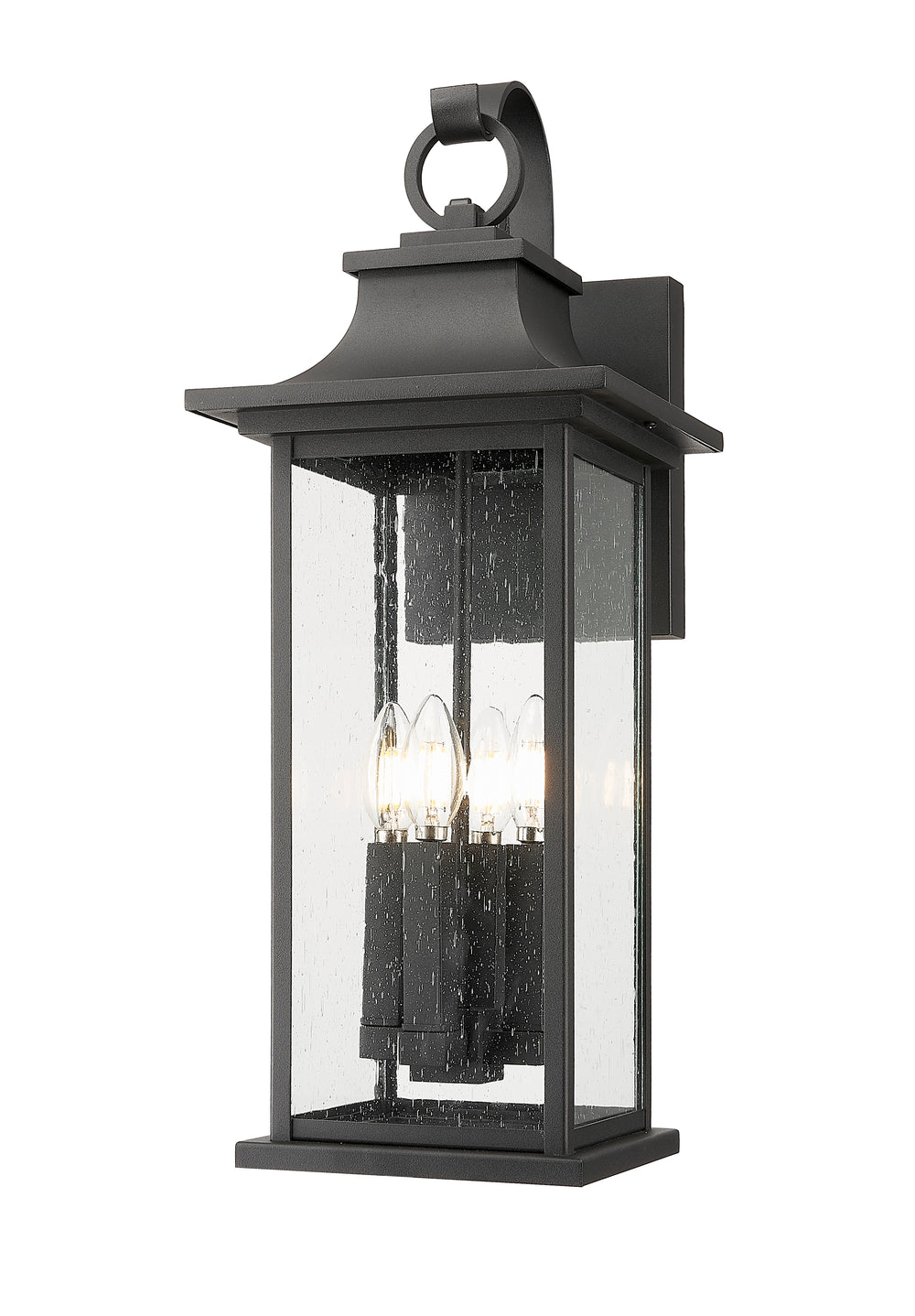 Z-Lite Tiberius 5017B-BK 4 Light Outdoor Wall Light