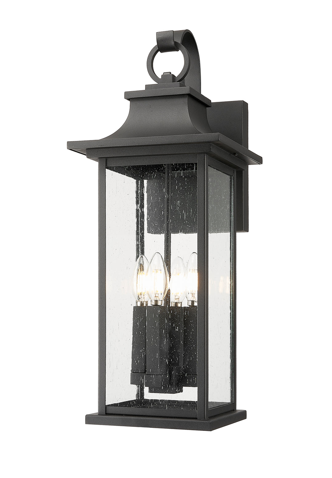 Z-Lite Tiberius 5017B-BK 4 Light Outdoor Wall Light