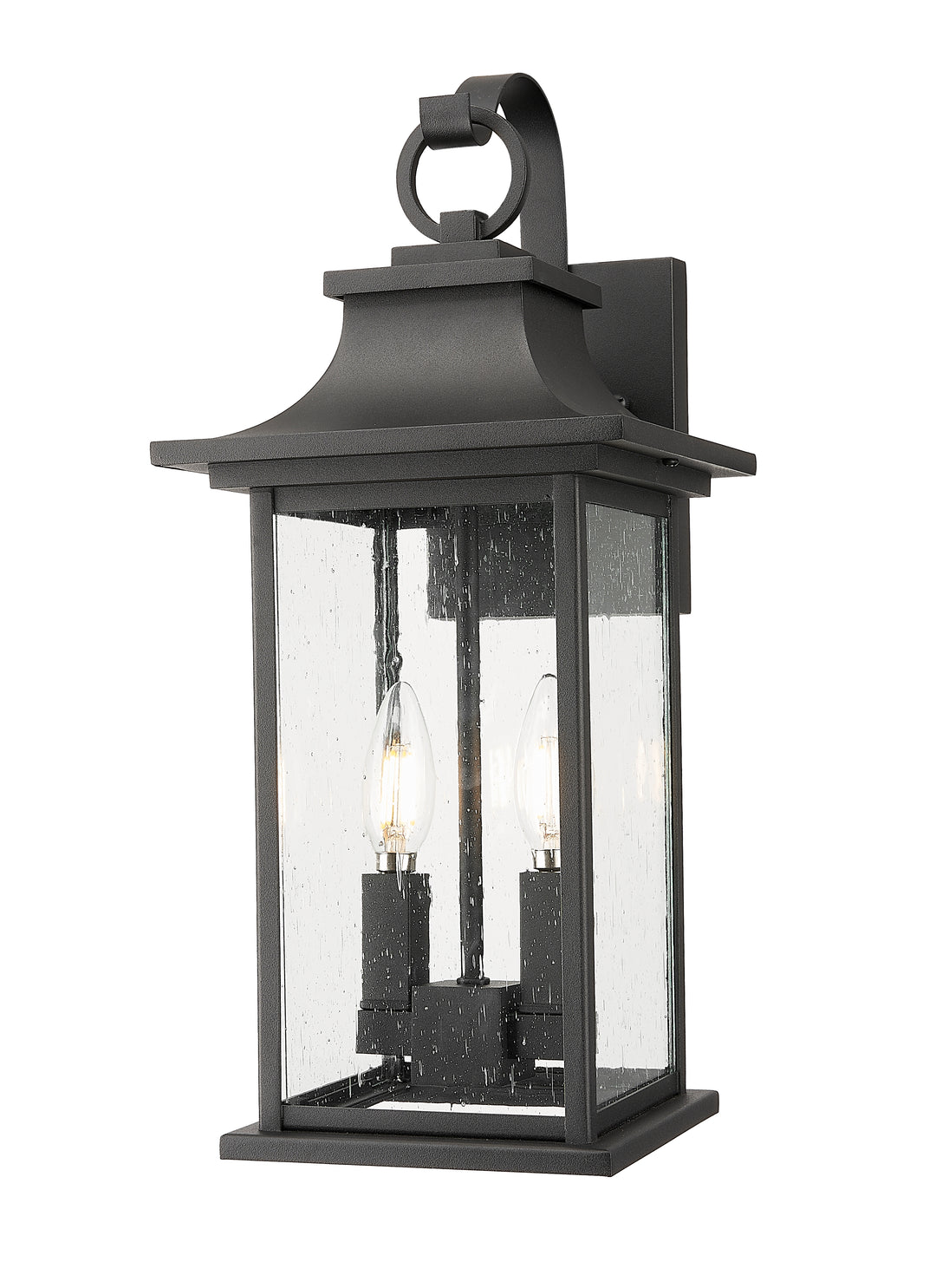 Z-Lite Tiberius 5017M-BK 2 Light Outdoor Wall Light