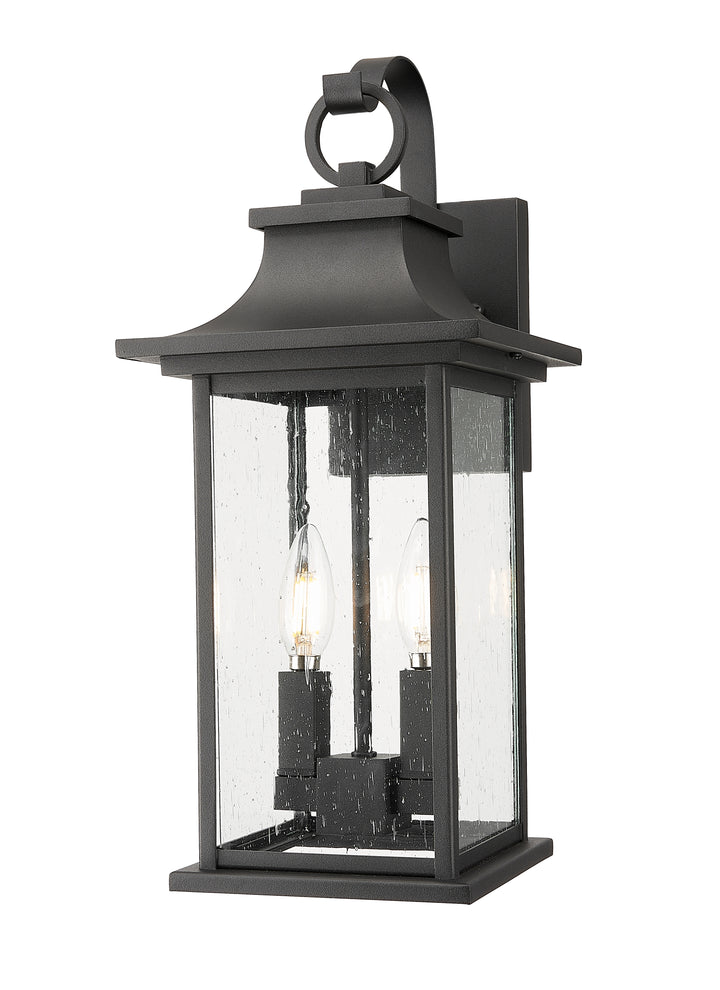 Z-Lite Tiberius 5017M-BK 2 Light Outdoor Wall Light