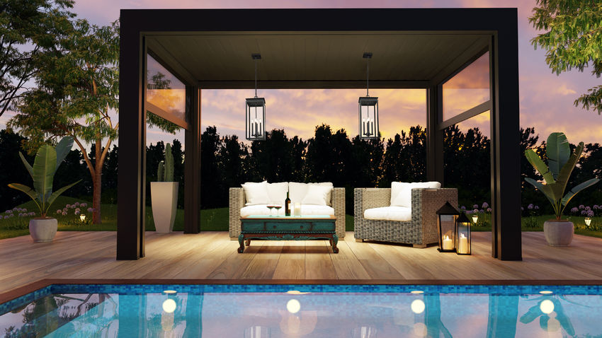 Z-Lite Nova Outdoor Hanging Light installed on a home exterior