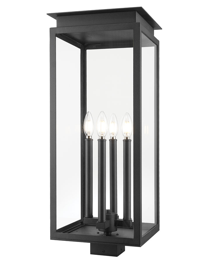 Z-Lite Nova 5018PHBS-BK 4 Light Outdoor Post Mount Fixture