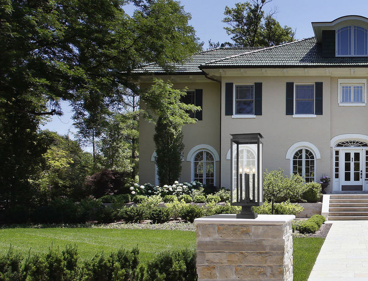 Z-Lite Nova Outdoor Post & Pier Mount Light installed on a home exterior