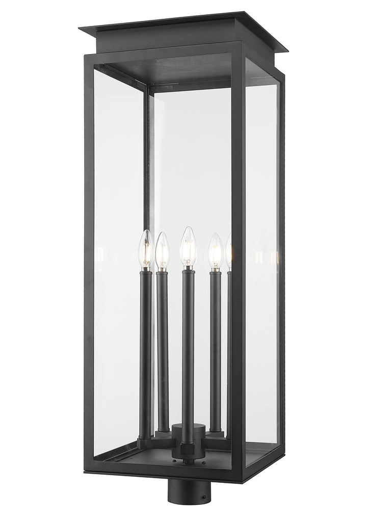 Z-Lite Nova 5018PHXLR-BK 5 Light Outdoor Post Mount Fixture