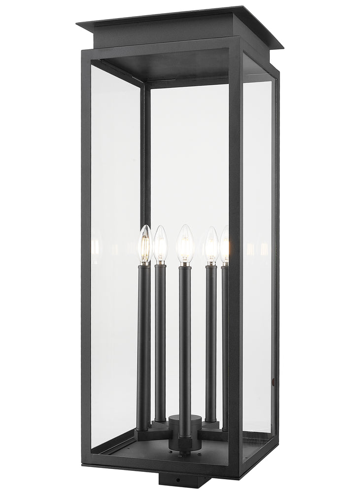 Z-Lite Nova 5018PHXLS-BK 5 Light Outdoor Post Mount Fixture