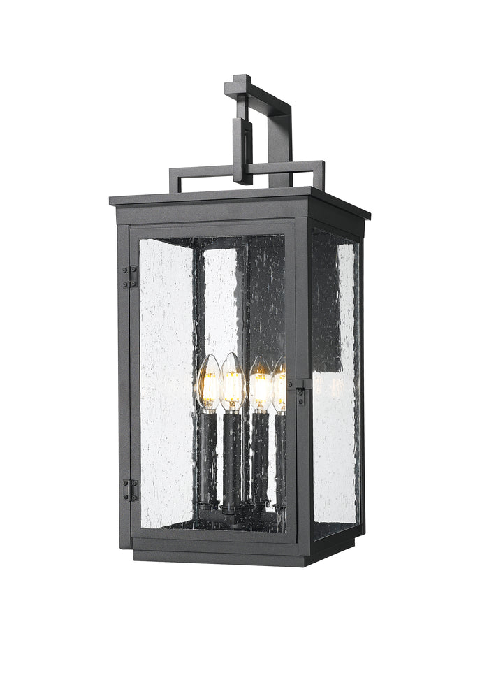 Z-Lite Hartwell 5019B-BK 4 Light Outdoor Wall Light