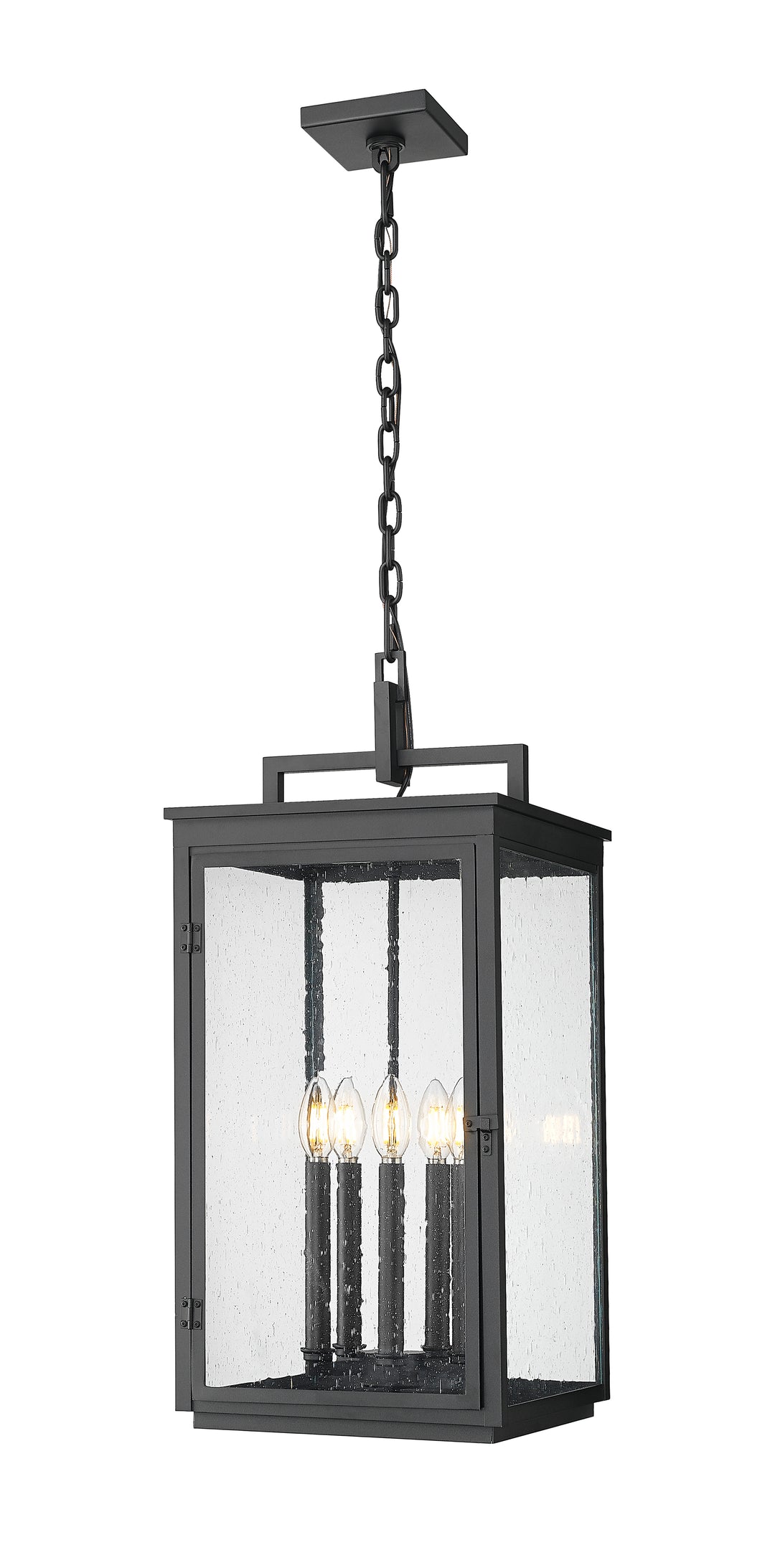 Z-Lite Hartwell 5019CHXL-BK 5 Light Outdoor Chain Mount Ceiling Fixture