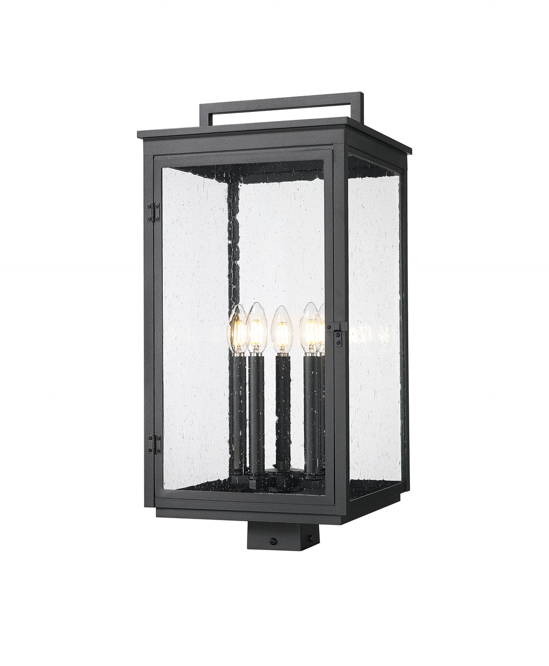 Z-Lite Hartwell 5019PHXLS-BK 5 Light Outdoor Post Mount Fixture