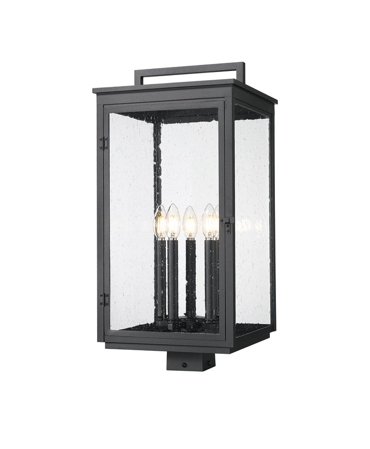 Z-Lite Hartwell 5019PHXLS-BK 5 Light Outdoor Post Mount Fixture