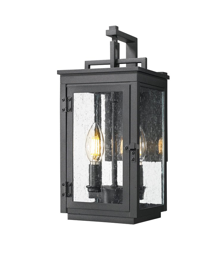 Z-Lite Hartwell 5019S-BK 2 Light Outdoor Wall Light