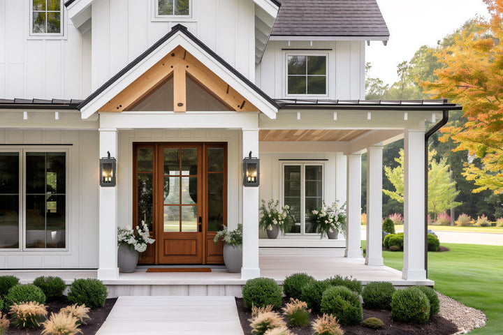 Z-Lite Hartwell Outdoor Wall Light installed on a home exterior
