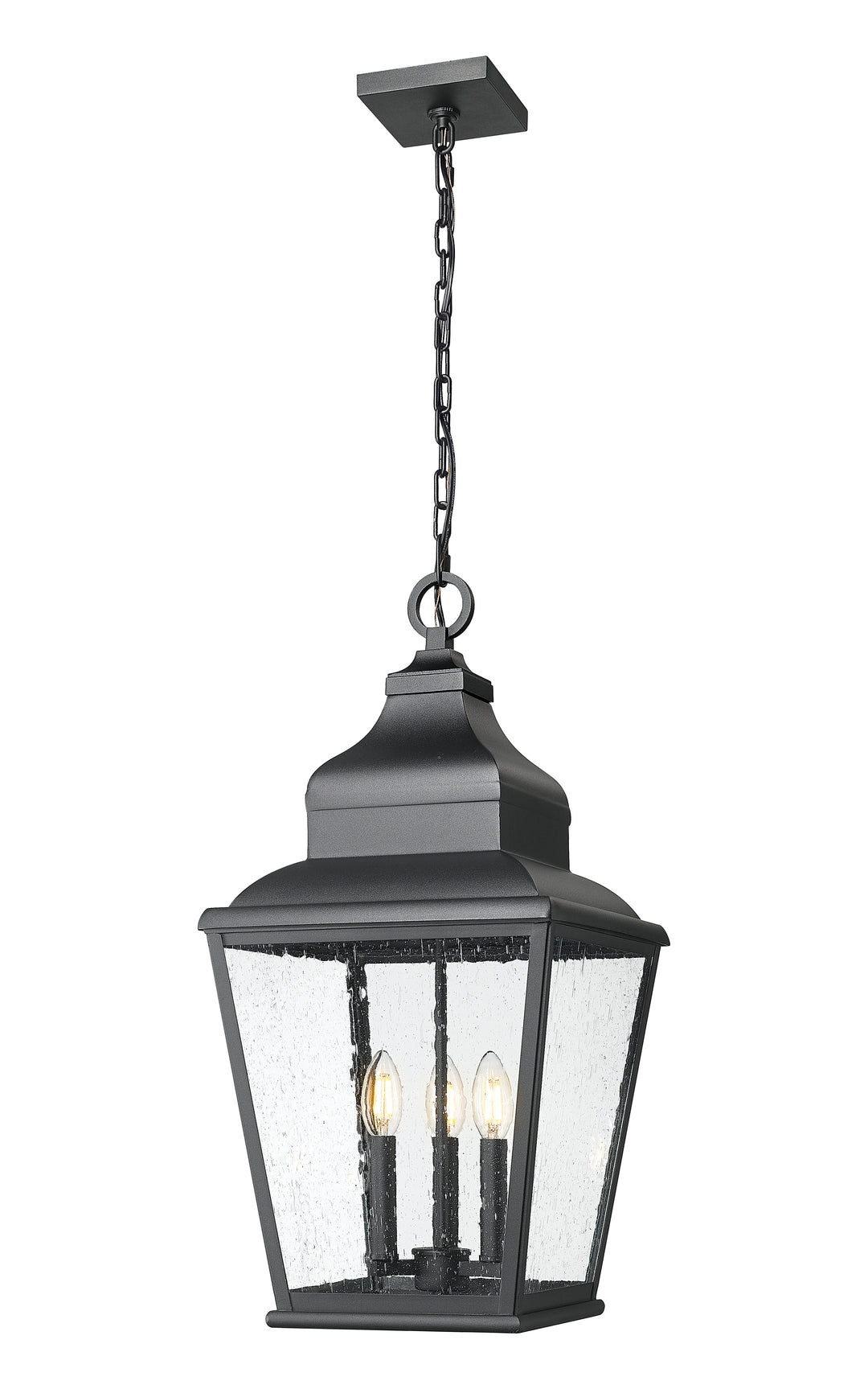 Z-Lite Raphael 5029CHB-BK 3 Light Outdoor Chain Mount Ceiling Fixture