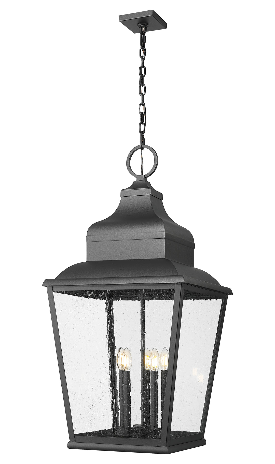 Z-Lite Raphael 5029CHXXL-BK 5 Light Outdoor Chain Mount Ceiling Fixture