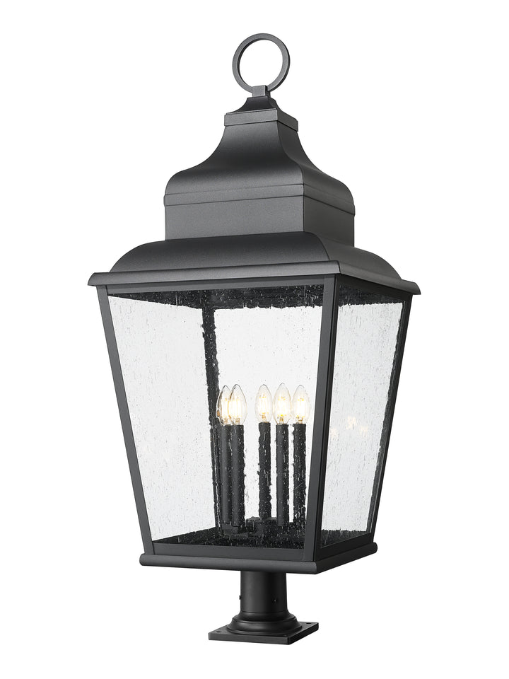 Z-Lite Raphael 5029PHXXLR-533PM-BK 5 Light Outdoor Pier Mounted Fixture