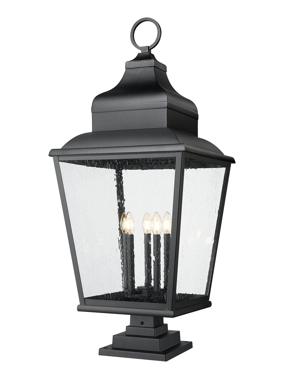 Z-Lite Raphael 5029PHXXLS-LSQPM-BK 5 Light Outdoor Pier Mounted Fixture