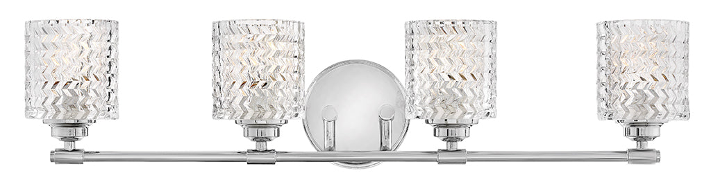 Hinkley Elle Bath Bar Vanity Lights Hinkley Chrome 6.5x32.0x7.5 