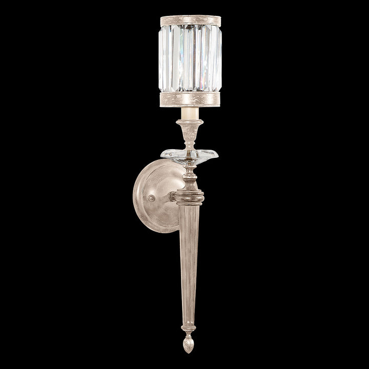 Fine Art Handcrafted Lighting Eaton Place 24"H Sconce in Warm Muted Silver Leaf (605750-2ST)