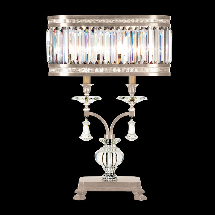 Fine Art Handcrafted Lighting Eaton Place 31"H Table Lamp in Warm Muted Silver Leaf (606010-2ST)