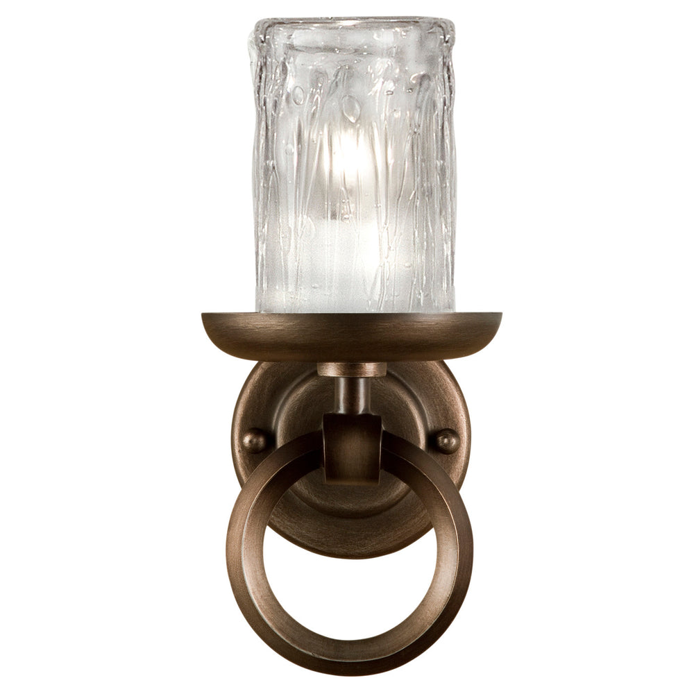 Fine Art Handcrafted Lighting Liaison 12"H Sconce in Hand-Rubbed Bronze (860950ST)