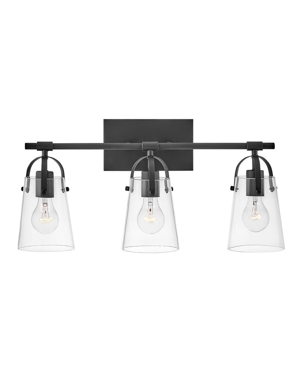 Hinkley Foster Bath Bar | OS Vanity Lights Lighting Gallery Black 6.5x22.75x10.75 