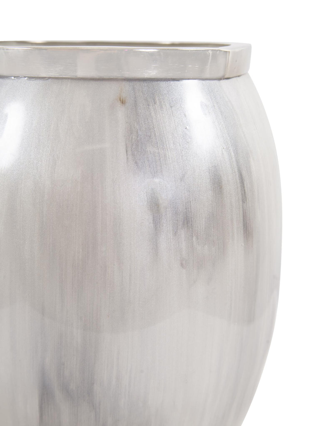 Howard Elliott Collection Sivas Glass Vase with Silver Accents, Small