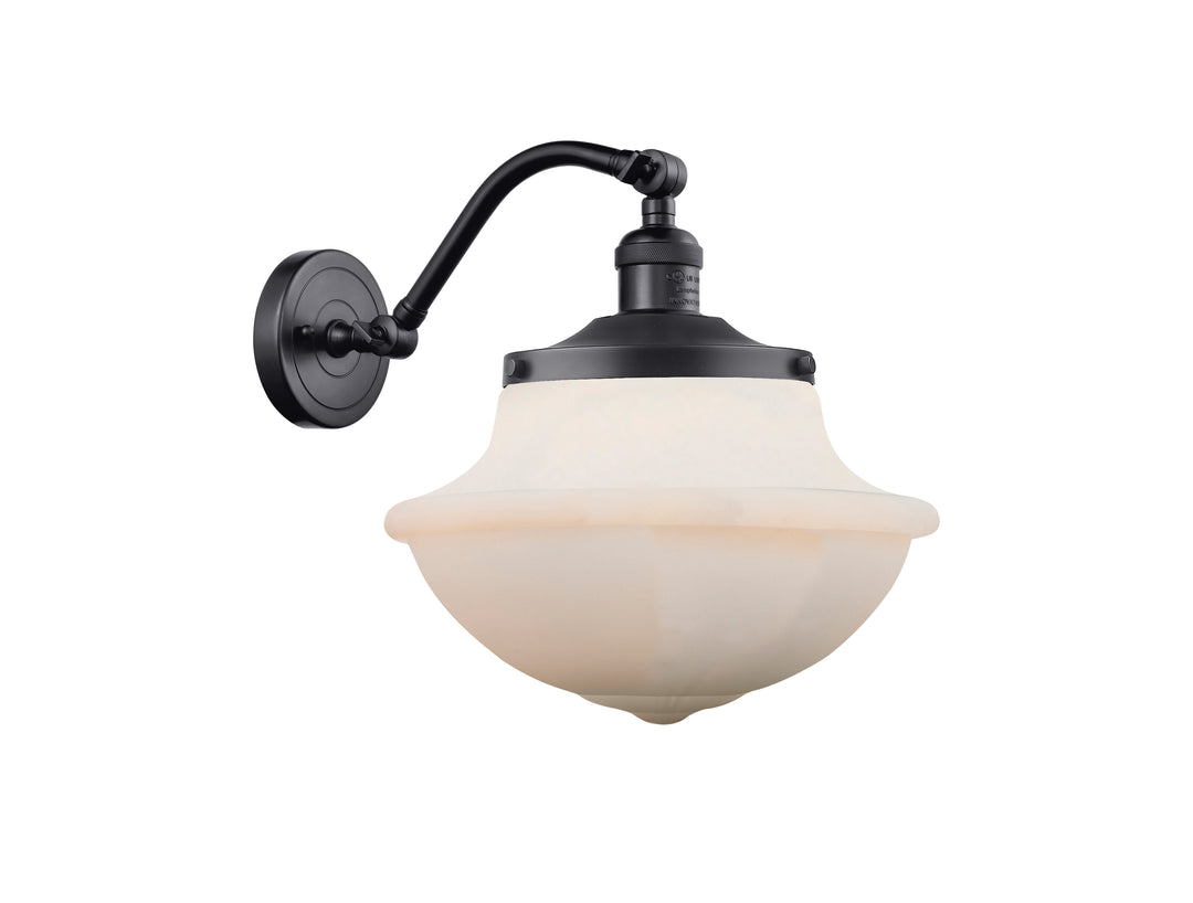 Innovations Lighting Oxford 8" Sconce - Matte Black Wall Sconces Innovations Lighting Matte White ; Glass Type: Frosted  