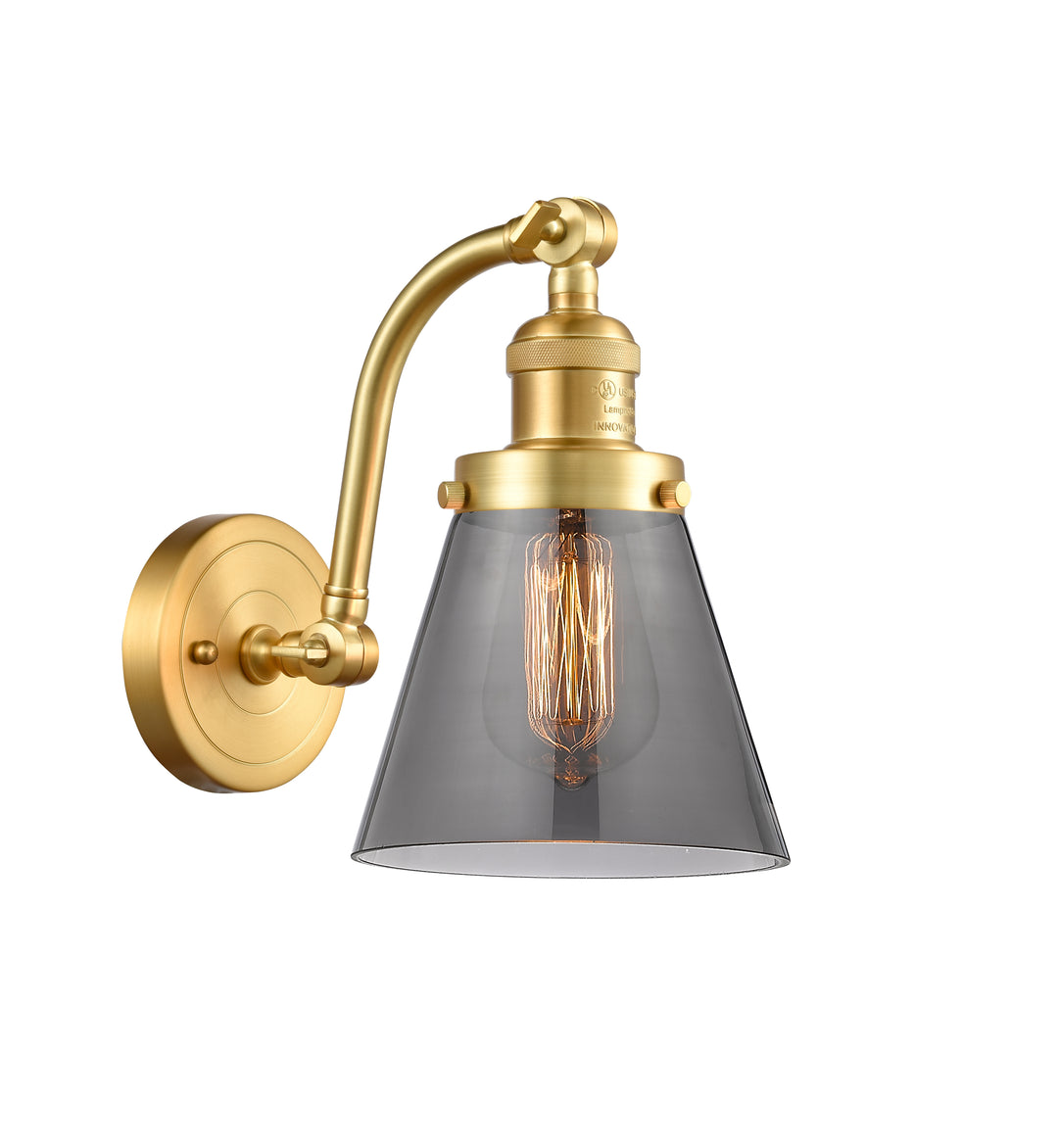 Innovations Lighting Cone 6" Sconce - Satin Gold