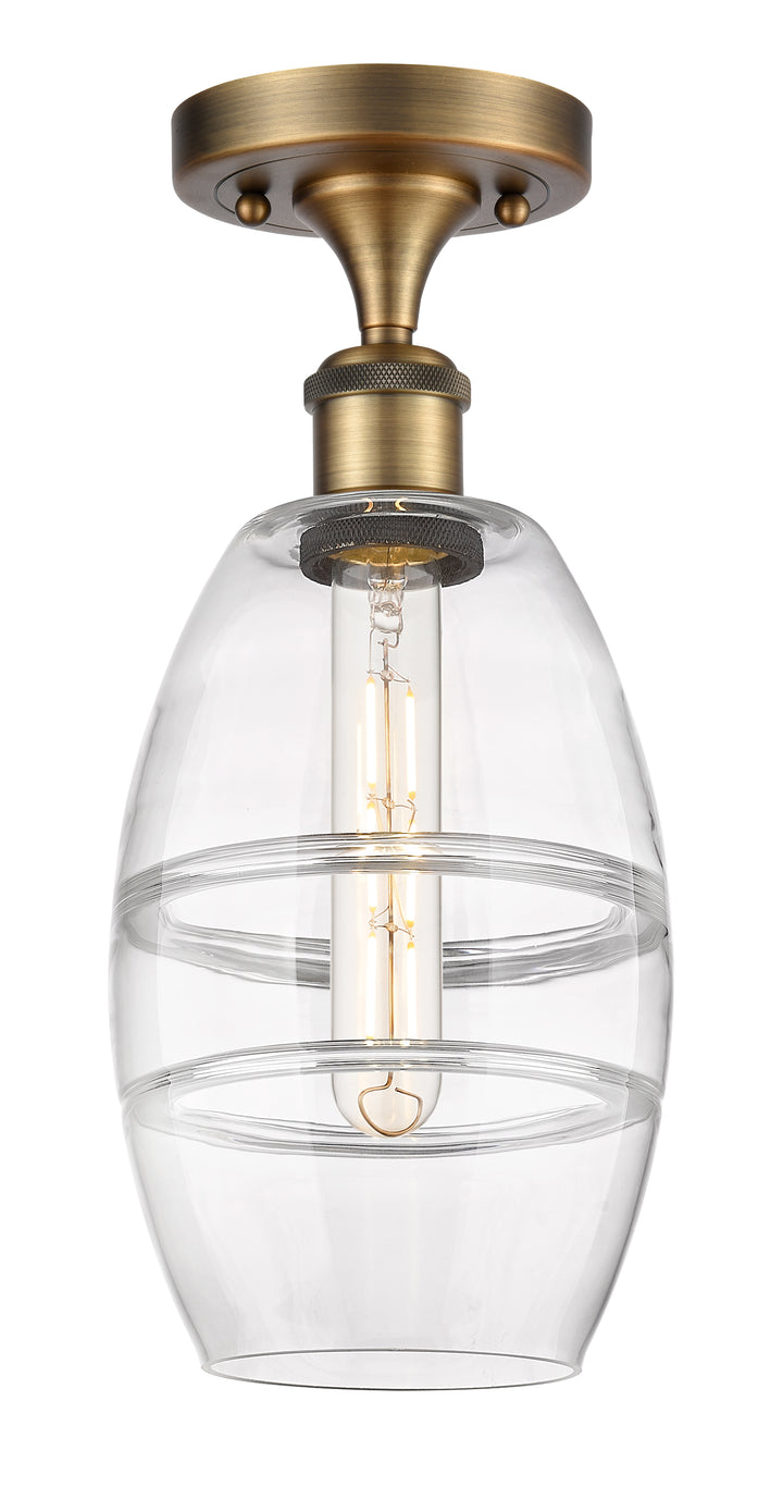 Innovations Lighting Vaz 6" Semi-Flush Mount - Brushed Brass