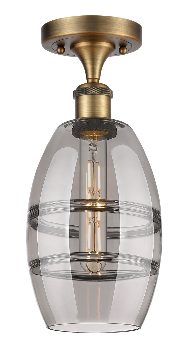 Innovations Lighting Vaz 6" Semi-Flush Mount - Brushed Brass