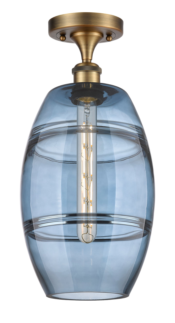 Innovations Lighting Vaz 8" Semi-Flush Mount - Brushed Brass