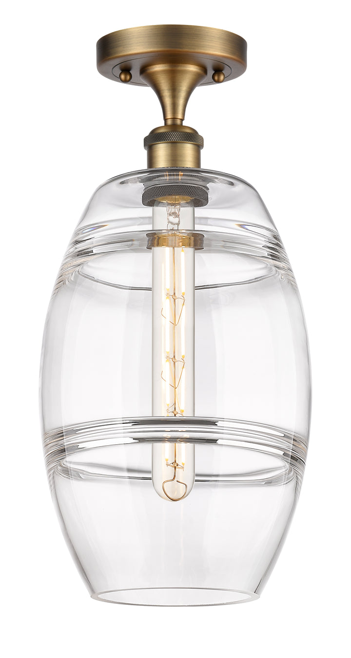 Innovations Lighting Vaz 8" Semi-Flush Mount - Brushed Brass