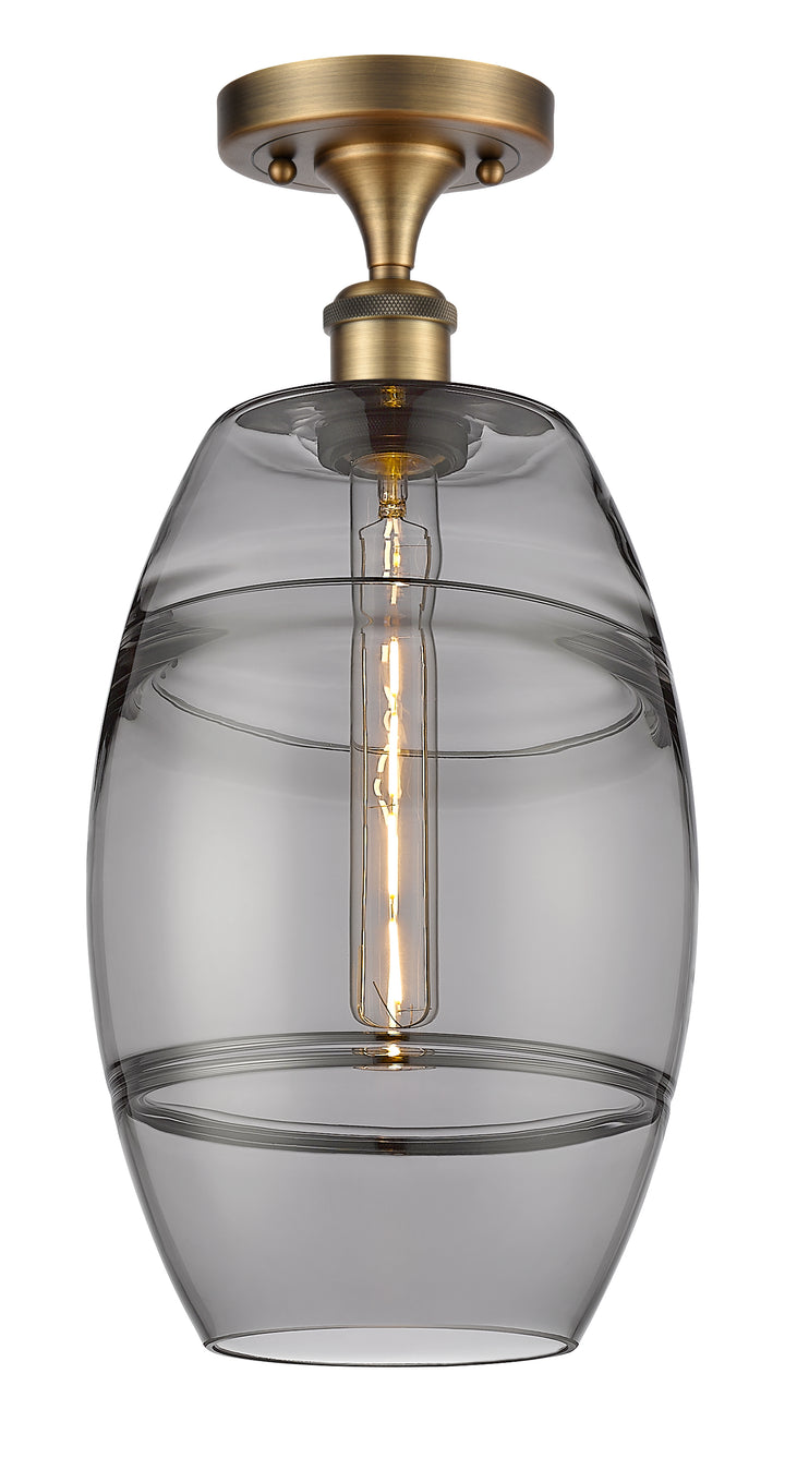Innovations Lighting Vaz 8" Semi-Flush Mount - Brushed Brass