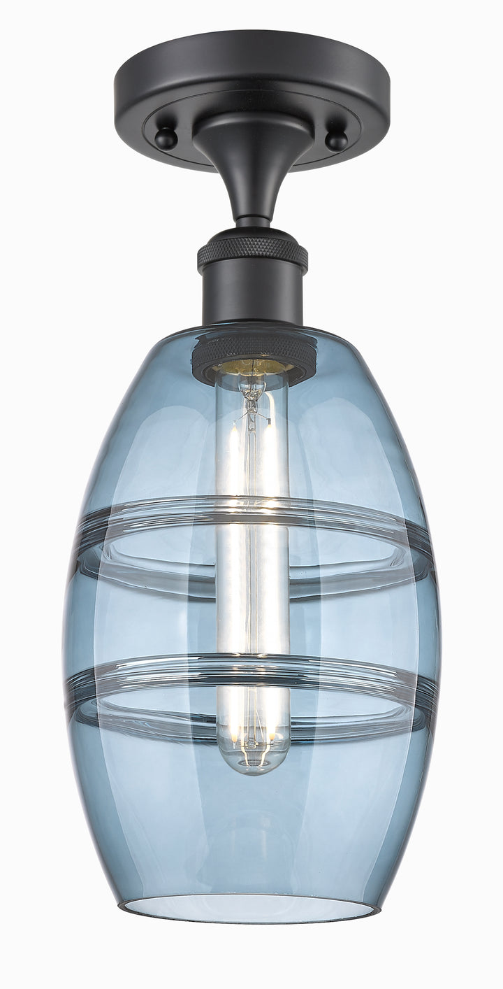 Innovations Lighting Vaz 6" Semi-Flush Mount - Matte Black