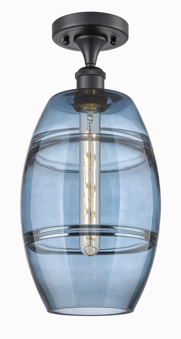 Innovations Lighting Vaz 8" Semi-Flush Mount - Matte Black