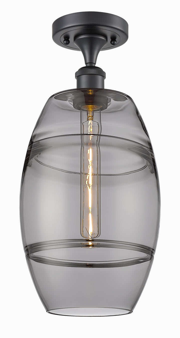 Innovations Lighting Vaz 8" Semi-Flush Mount - Matte Black