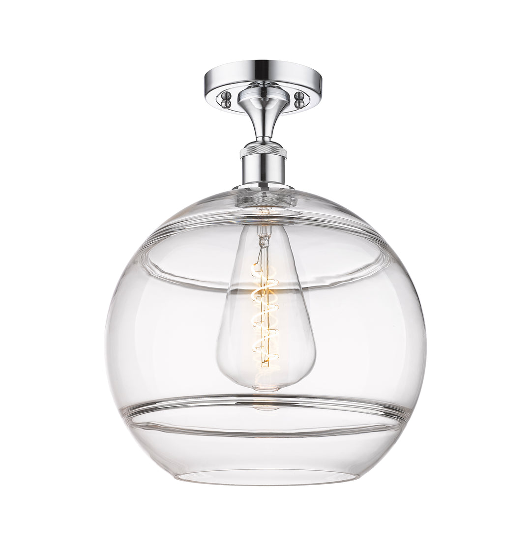 Innovations Lighting Rochester 12" Semi-Flush Mount - Polished Chrome