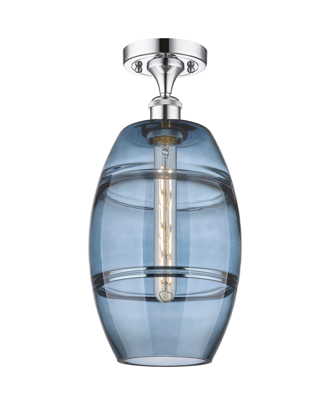 Innovations Lighting Vaz 8" Semi-Flush Mount - Polished Chrome